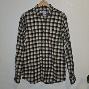 Carhartt Men's Brown Plaid Flannel